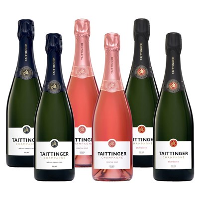 Crate of 6 The Taittinger Collection